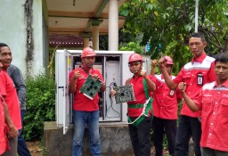 Mantab! Tempursari Sudah Terhubung Jaringan Fiber Optic Telkom