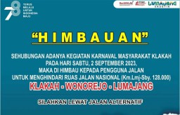 Besok Ada Karnaval di Klakah Lumajang, Jalur Dialihkan