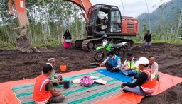 Pembangunan Jembatan Gantung Lahar Semeru Sumberwuluh Lumajang Dimulai