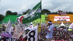 Berkibar Bendera NU di Kampanye Prabowo-Sandi, Ini Tanggapan GP Ansor Lumajang