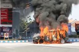 Ini Penyebab Mobil Terbakar di SPBU Besuk Lumajang