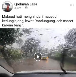 Neng Layla DPRD Jatim Pulang ke Lumajang Kejebak Macet dan Banjir