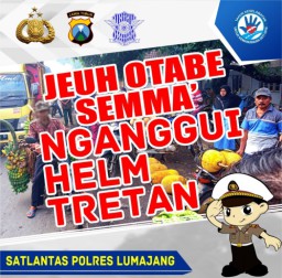 Yuk Pakai Helm, Satlantas Polres Lumajang Akan Gelar Ops Keselamatan Semeru 2019