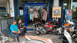 Cegah Perampokan di Bank Polsek Tempeh Rutin Patroli