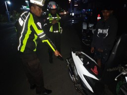 Satlantas Polres Lumajang Jaring Belasan Motor Modifikasi