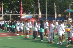 Puluhan Atlet Tenis Lapangan Ikuti Persami Korwil V-Pelti Jatim