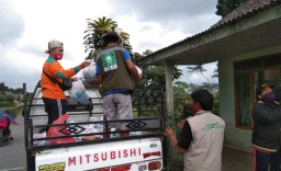 Relawan NU Peduli Lakukan Pendataan Pasca Bencana Erupsi Semeru