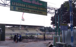 Tribun Timur Stadion Semeru Lumajang Mulai Dibangun