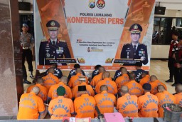 Puluhan Tersangka Diamankan Polres Lumajang Saat Ops Pekat 2024