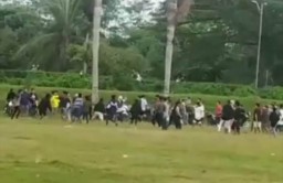 Viral, Video Ngabuburit Berujung Tawuran di Lapangan Jatiroto Lumajang