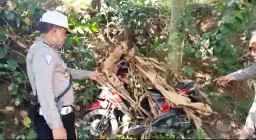 Tim Cobra Temukan 5 Motor Ditutupi Daun Pisang di Tengah Kabun