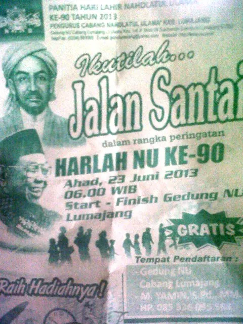 Ayo....!!! Ikuti Jalan Sehat 90 Tahun Nahdlatul Ulama