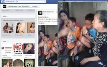 Motor Dibegal, Foto Dua Bocah Ingusan Puger Nangis Histeris Hebohkan Facebooker