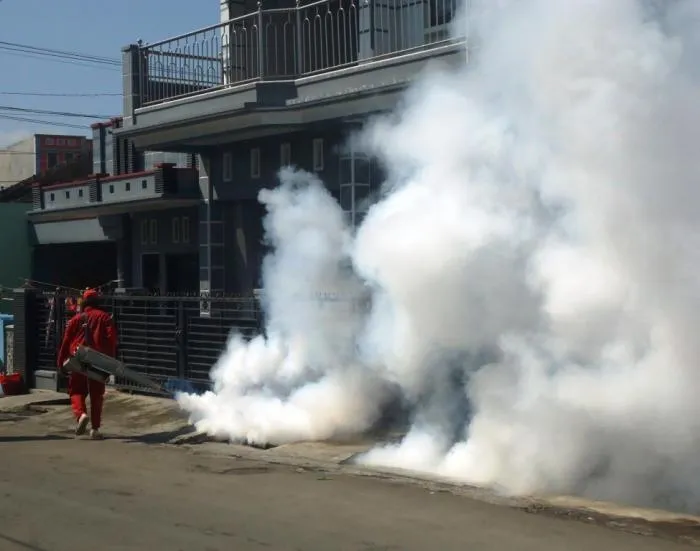 Cegah Penyebaran DB di Desa Labruk Kidul, Dinkes Lumajang Lakukan Fogging