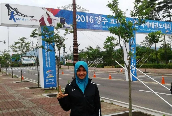 Isdias, Atlet Cantik Asal Lumajang Wakili Jatim di Kejuaraan Korea Open Taekwondo Championship