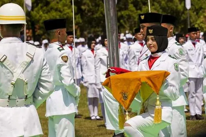 Upacara HUT RI ke-71 di Alun-alun Lumajang Khidmad dan Lancar