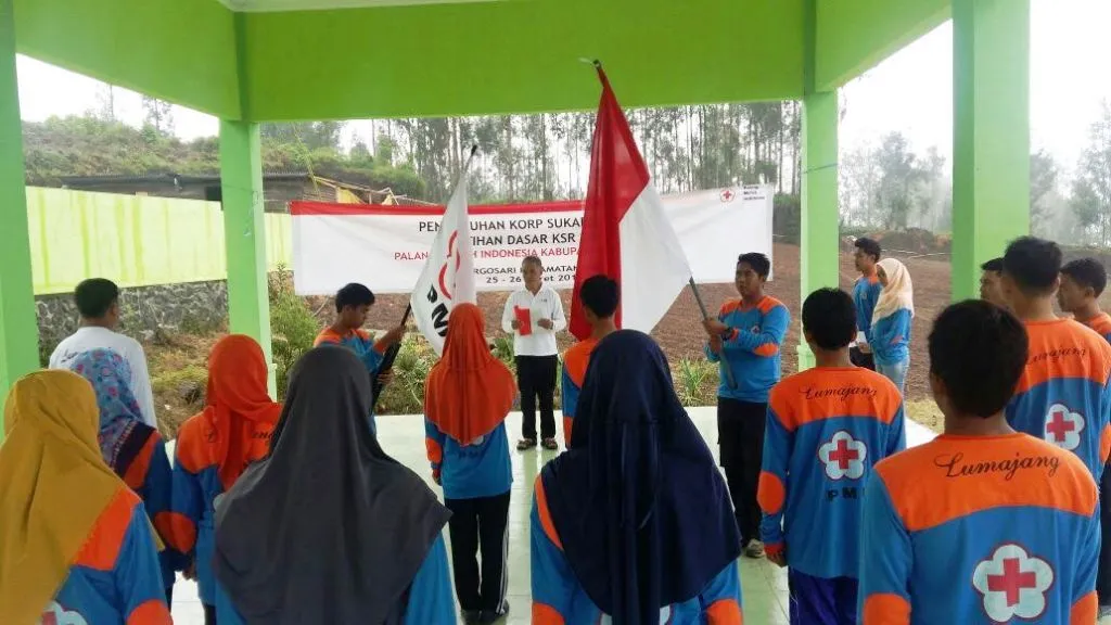 Digembleng 5 Bulan, KSR PMI Lumajang Dikukuhkan di Negeri Atas Awan Argosari