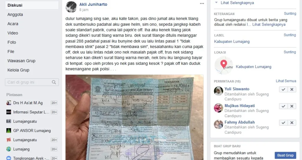 Ramai di Medsos Polisi Tilang STNK Mati, Ini Penjelasan Kasatlantas Polres Lumajang