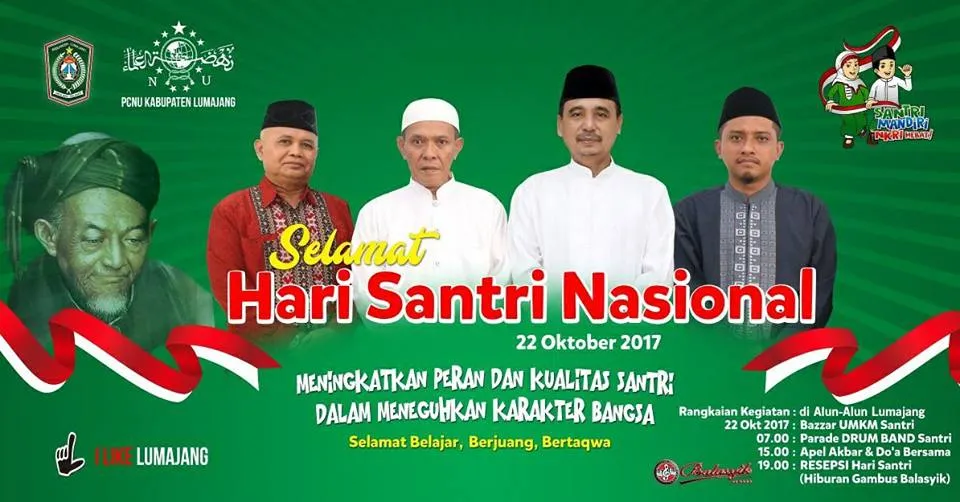 Ribuan Santri Akan Apel Akbar HSN 2017 di Alun-alun Lumajang