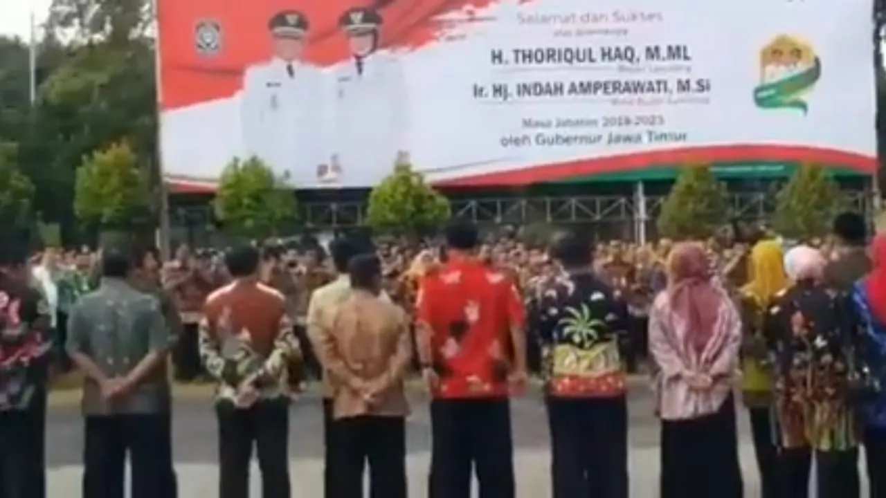 Video Viral Sambutan Bupati dan Wabup Lumajang Sebulan Lalu