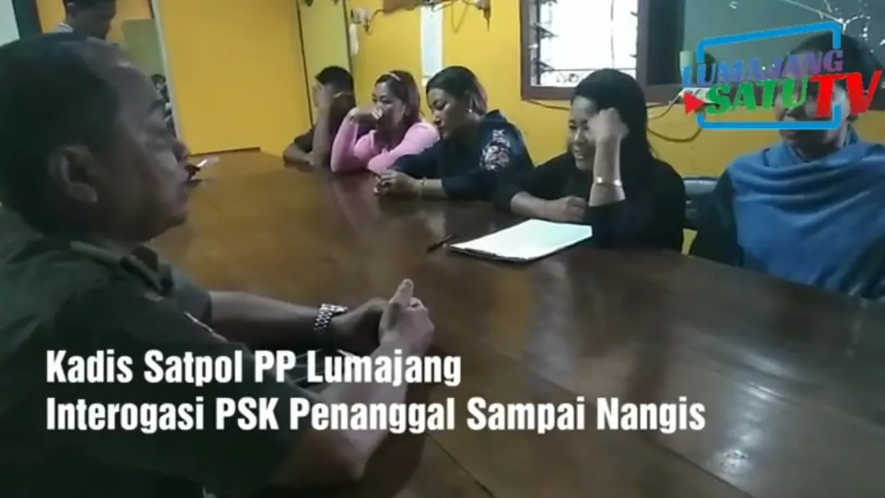 Video : PSK ini Menangis Saat Dimarahi Kadispol PP Lumajang