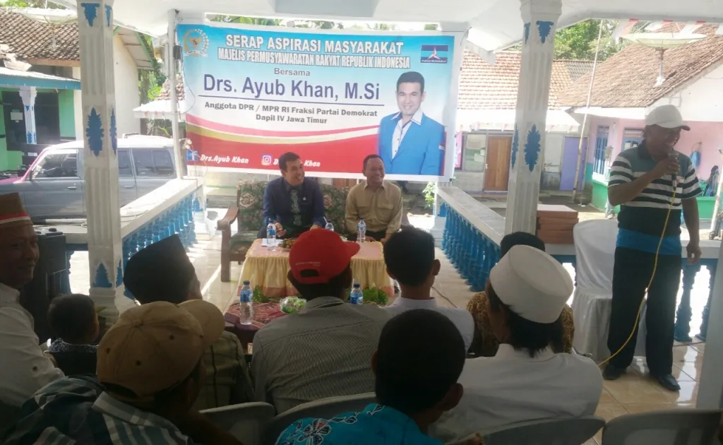 Drs. Ayub Khan DPR RI Fraksi Demokrat Serap Aspirasi Warga Sumberpetung