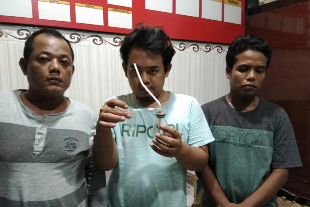 Pesta Sabu 3 Warga Kunir Ditangkap Polisi