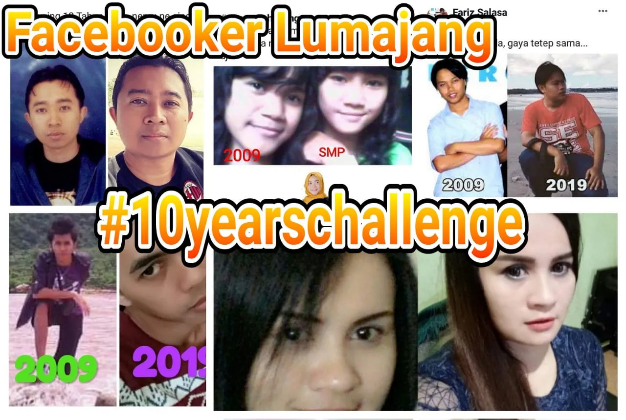 Video : Inillah Facebooker Lumajang Viral Ikutan #10yearschallenge
