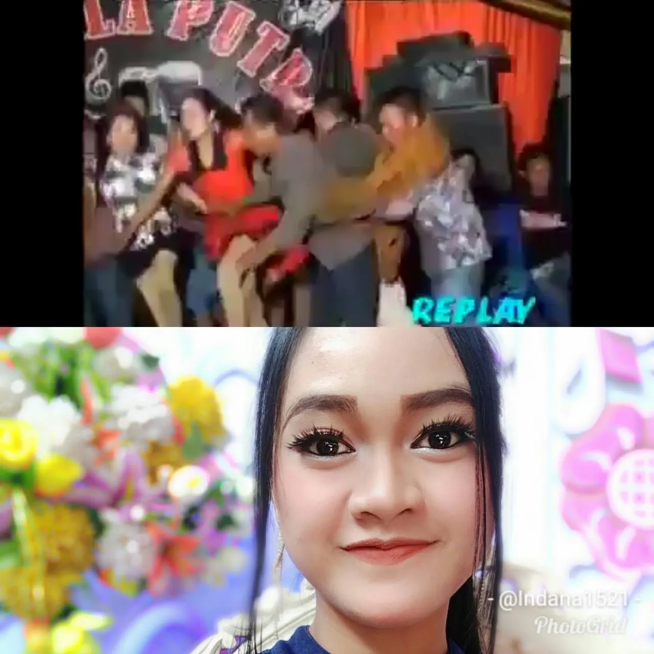Indah Luvita Alami Kejadian Panggung Roboh Saat Manggung