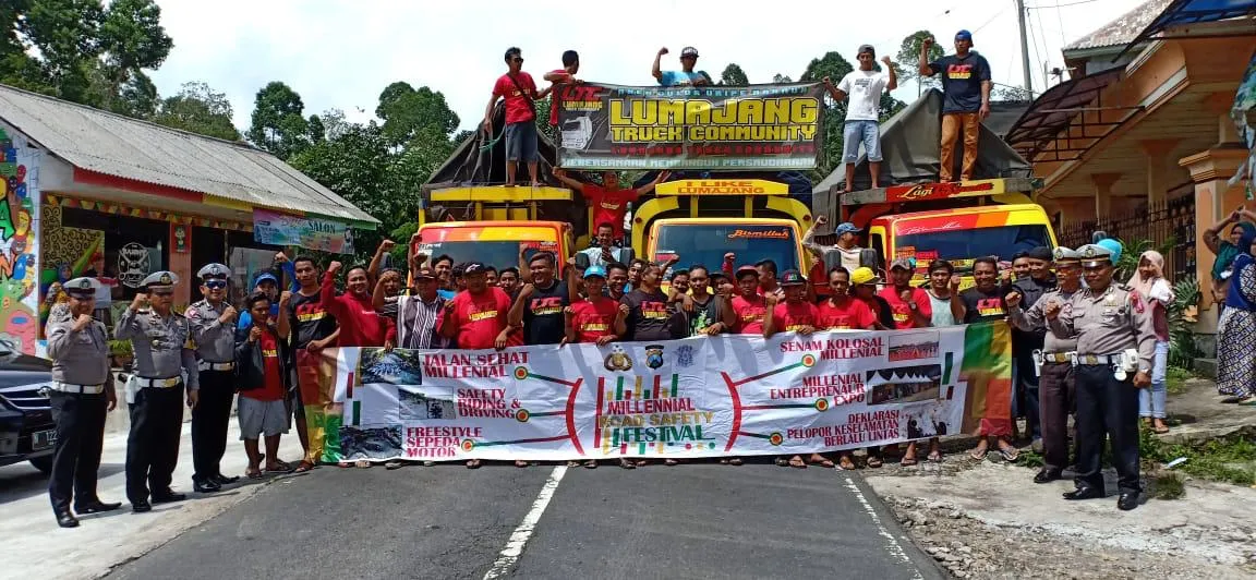 Kasat Lantas Lumajang Temui LTC Tekan Aksi Truk Oleng di Jalanan