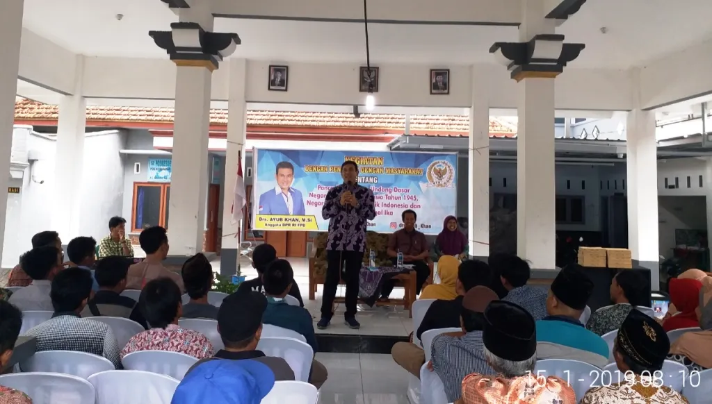 Drs. Ayub Khan Anggota MPR RI Lakukan Dengar Pendapat dengan Warga Tegal Bangsri