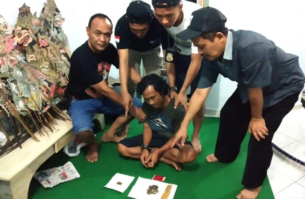 Simpan Daun Rasta Pemuda Tambahrejo Diciduk Polisi