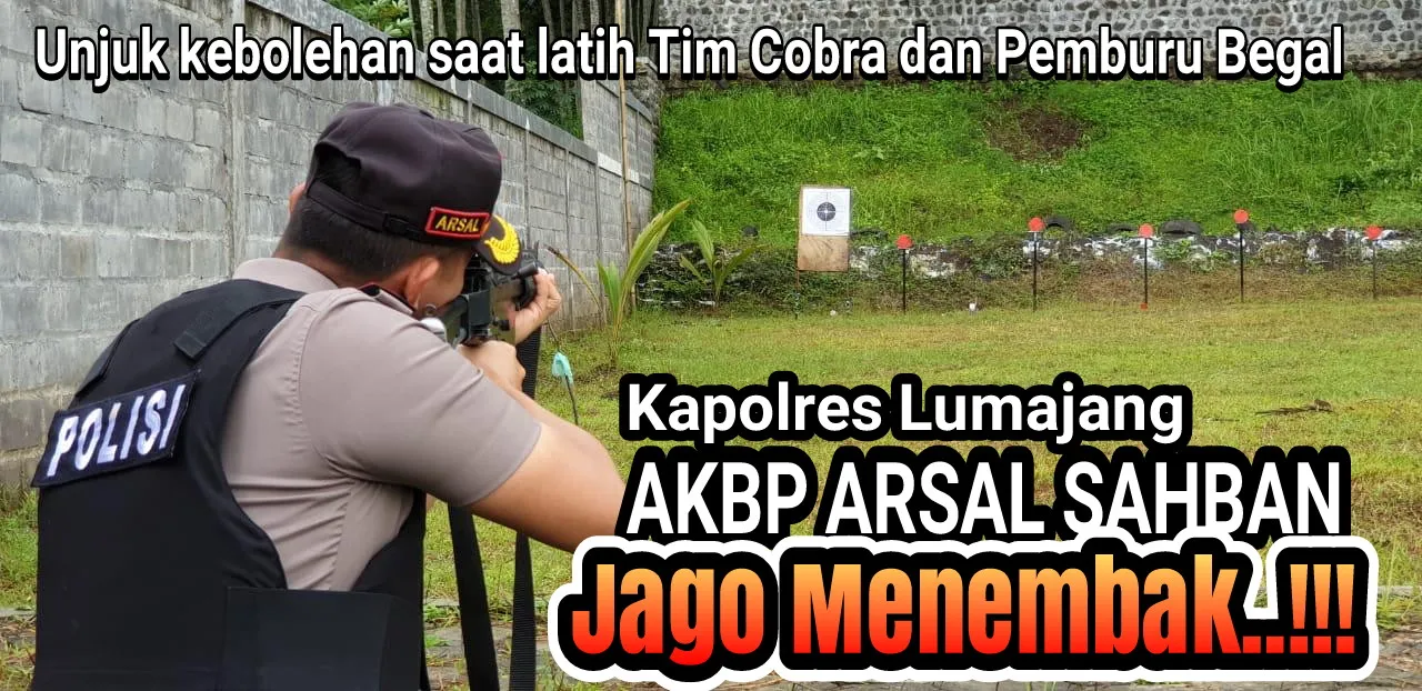 Video : Kapolres Lumajang Jago Menembak