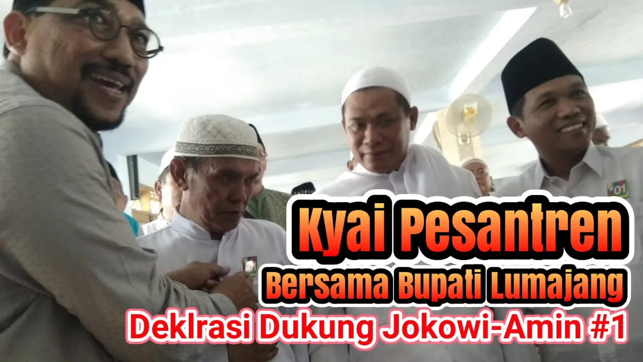 Video : Kyai Pesantren Lumajang Deklarasi Dukungan ke Jokowi - Amin
