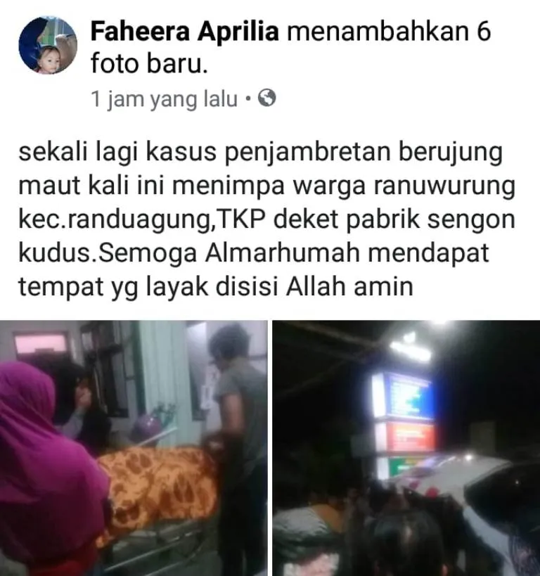 Bukan Korban Begal, Warga Ranuwurung Meninggal Akibat Tabrak Lari