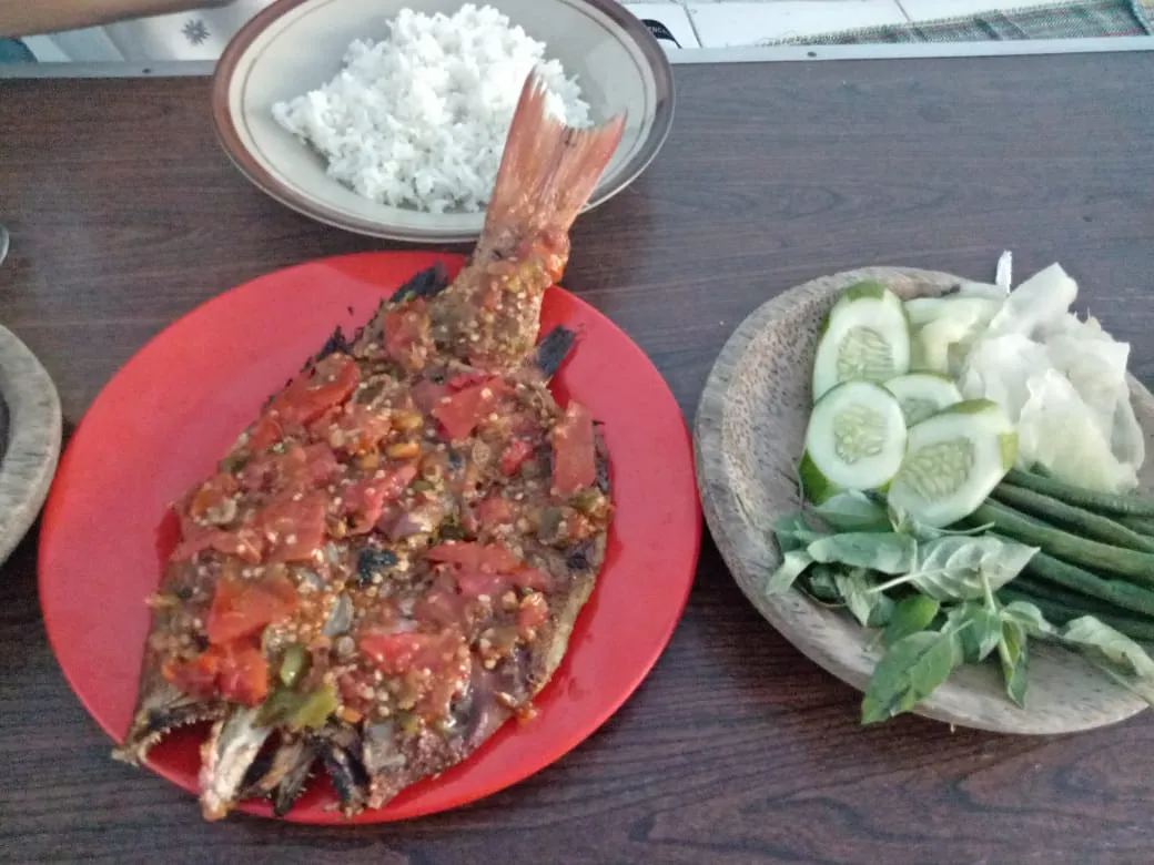 Ikan Kakap Rica-rica di Warung Bebas Mbak Sri Rasanya Bikin Nagih