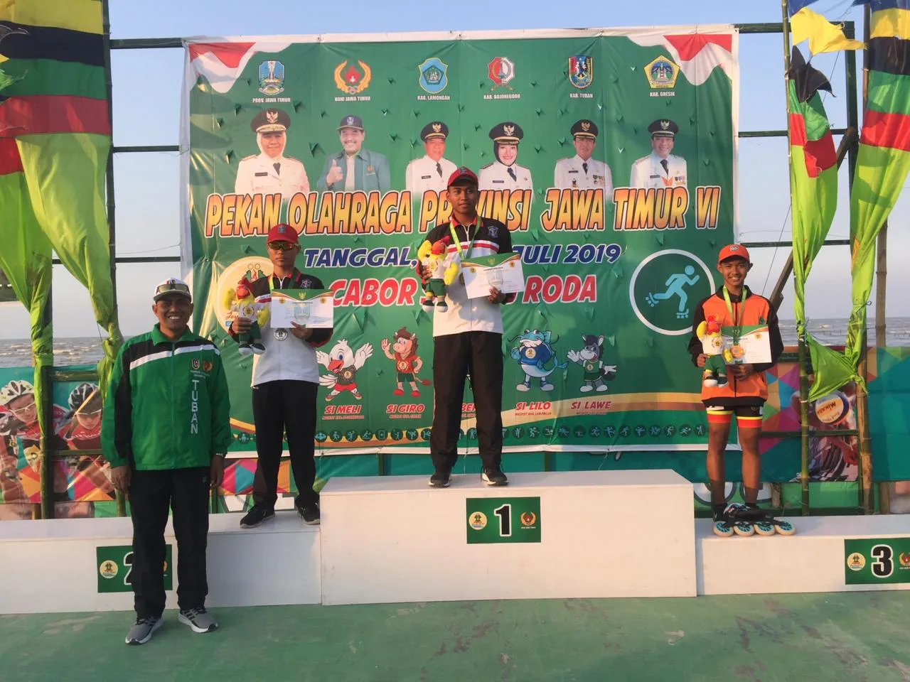 Dimas Adi Saputra Sumbang Perunggu bagi Lumajang di Arena Sepatu Roda