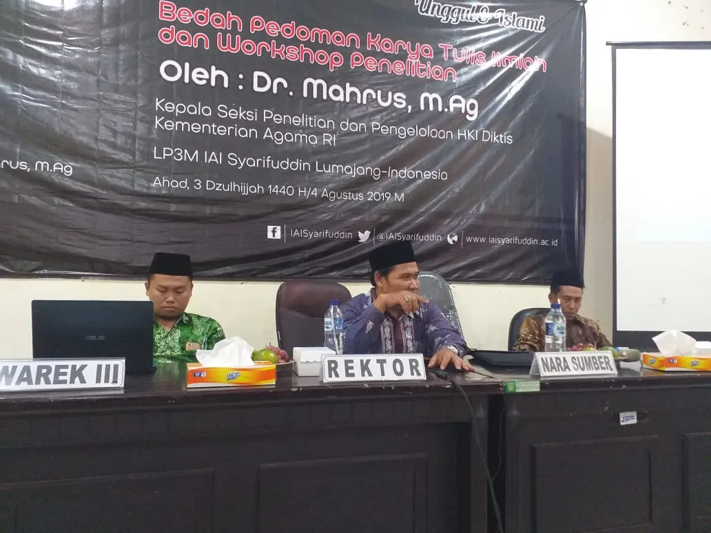 Kemenag Ajak Dosen IAI Syarifuddin Bersaing Dapatkan Hibah Penelitian