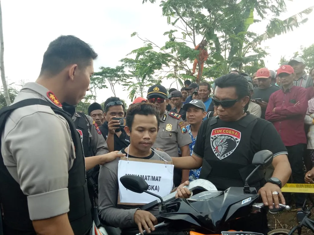Tim Cobra Rekonstruksi Mad Kenek Pelaku Begal Lumajang Barat