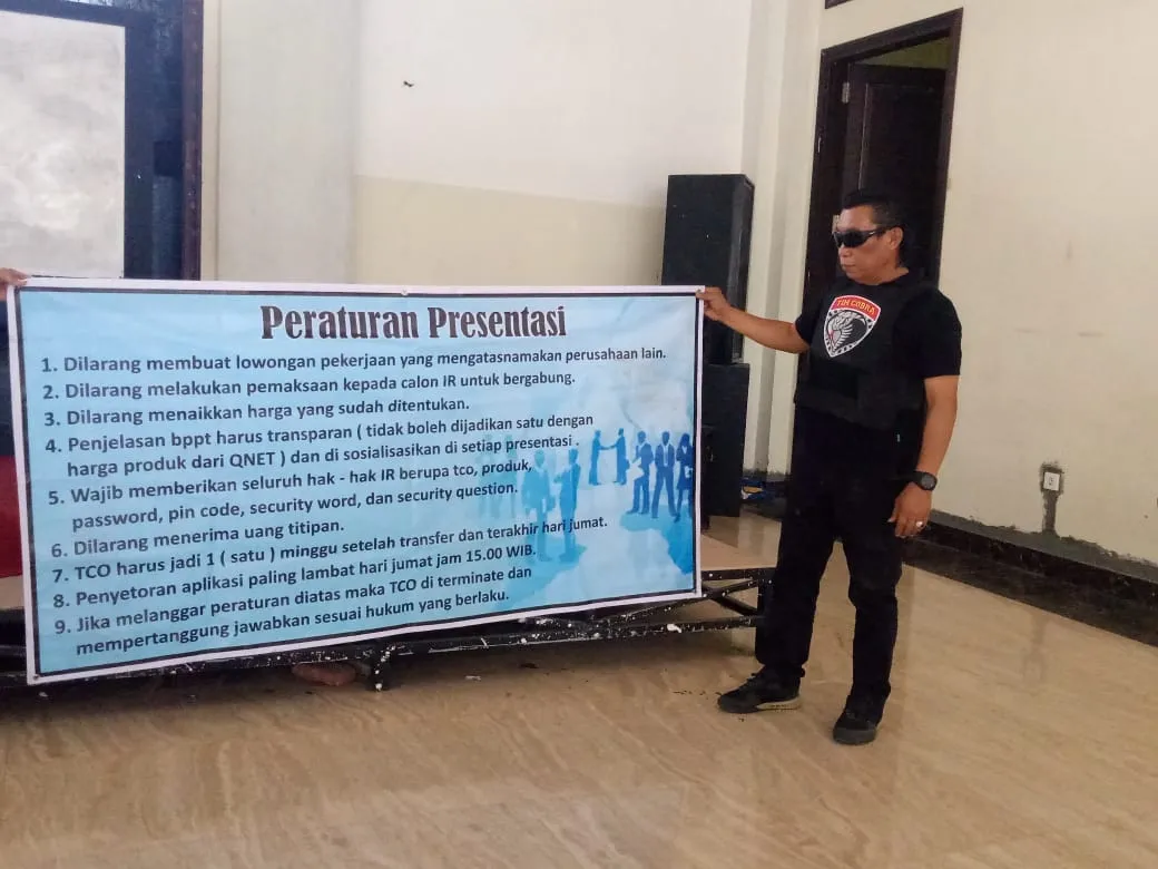 Tim Cobra Temukan BB Bisnis Bodong Qnet Dihancurkan BOS PT. Amoeba Kediri
