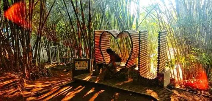 Ada Spot Selfie Wisatawan di Bukit Bambu Pemandian Tirtosari View Lumajang