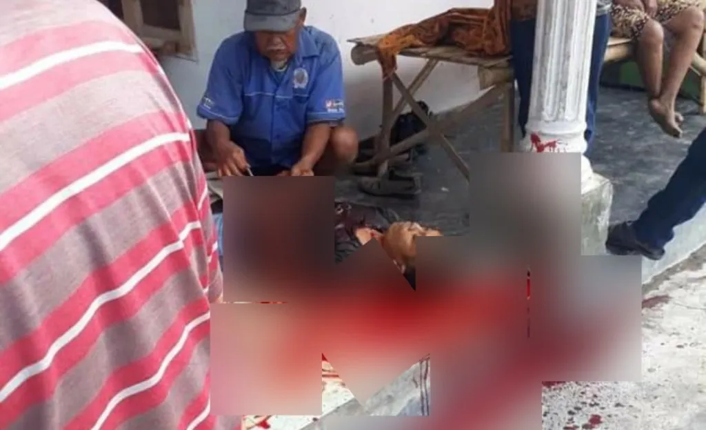 Warga Condro Lumajang Geger Pembacokan Korban Bersimbah Darah