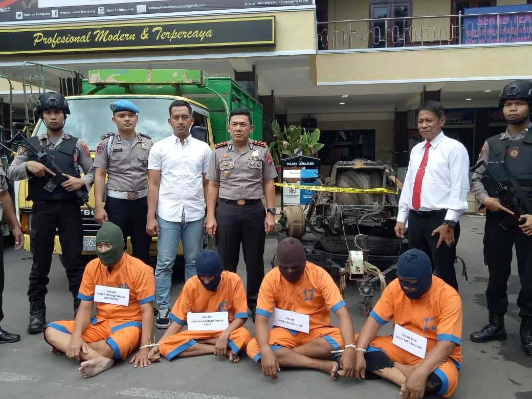 Komplotan Penggelapan Truk PT. Intaf Dibekuk Polres Lumajang