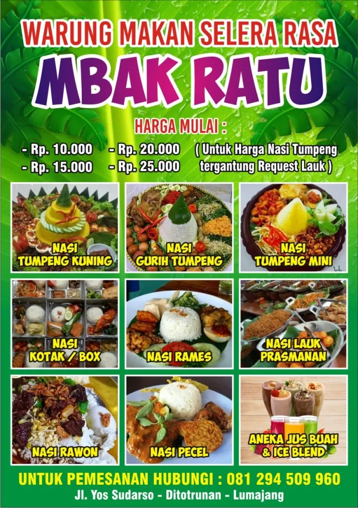Grand Opening Warung Prasmanan Mbak Ratu Lumajang Gratis Minum