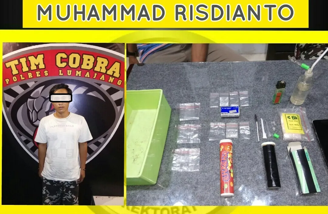 Risdianto Tempursari Asyik Nyabu dibekuk Polres Lumajang