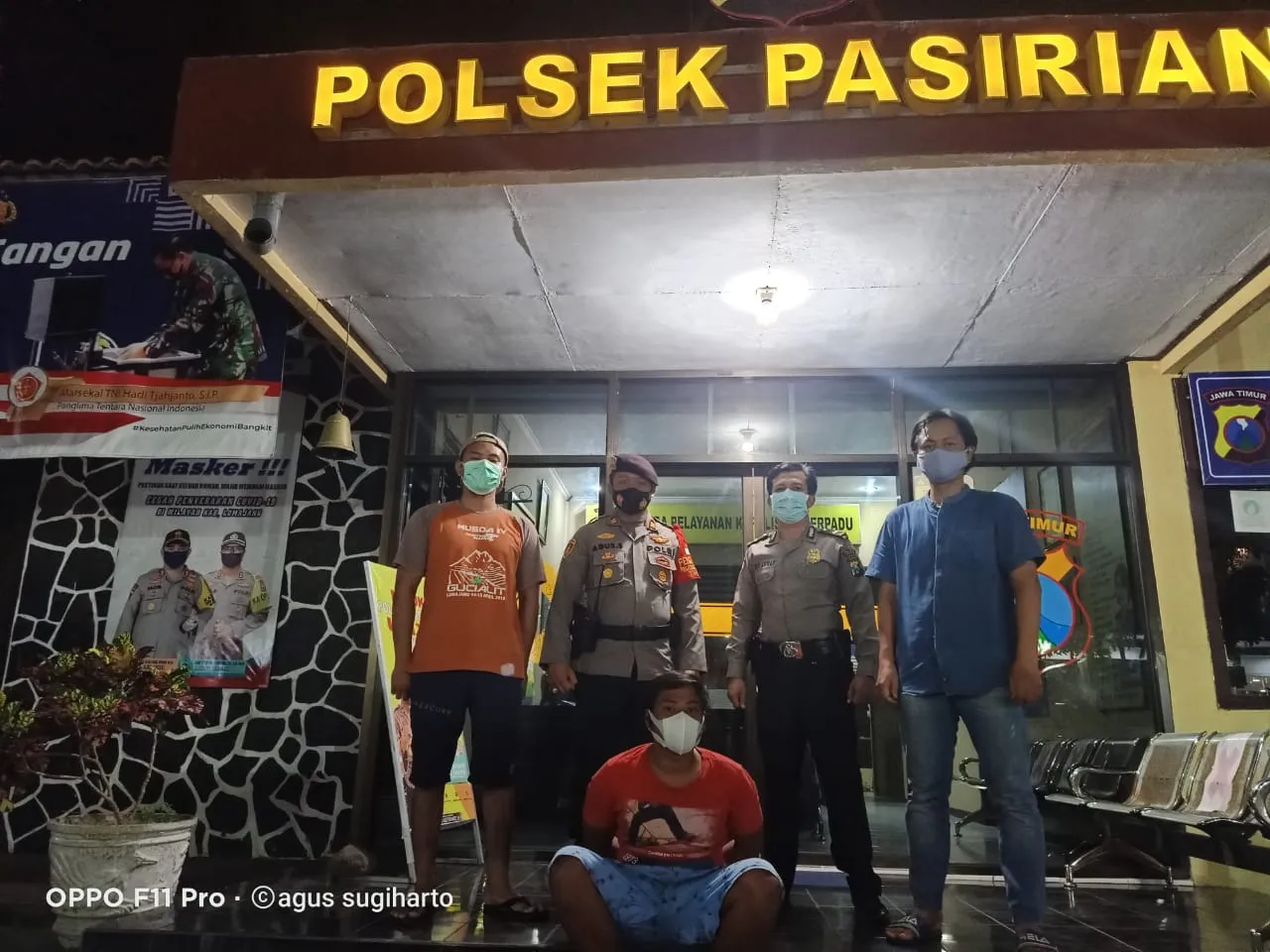 Arek Jugosari Bacok Arek Kedung Pakis Diamankan Polsek Pasirian