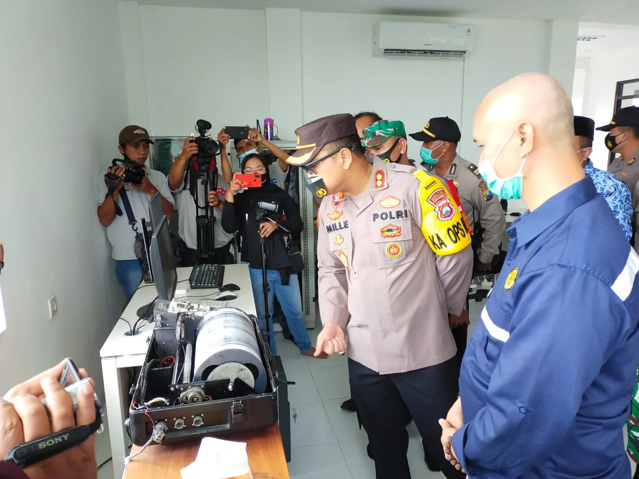 Kapolres Lumajang Cek Kebenaran Gunung Semeru Keluarkan Lava Pijar