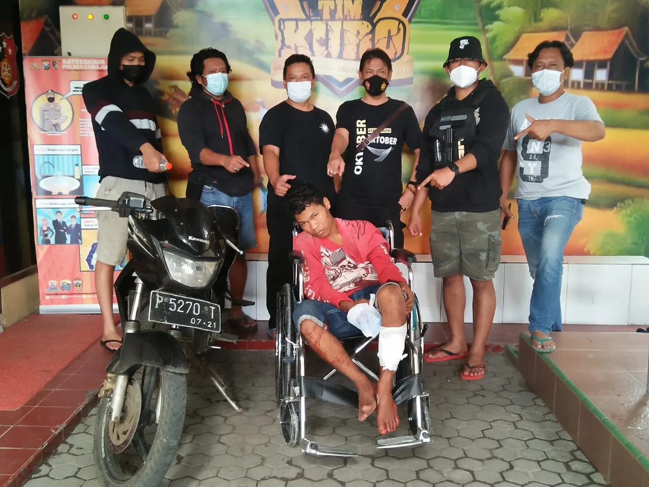 Door..! Polisi Tembak Maling Motor Asal Buwek Lumajang Dlosor