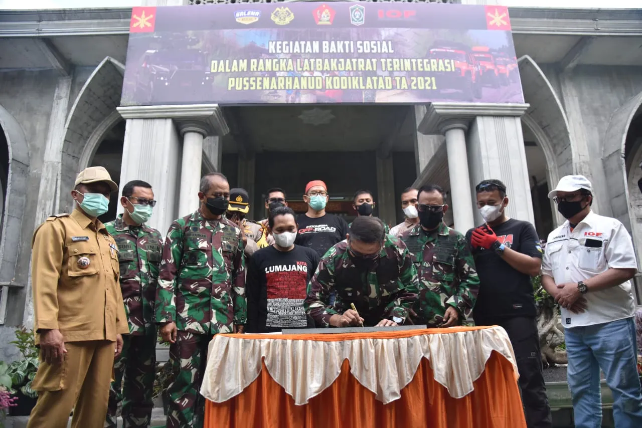 Dankodiklatad dan Bupati Lumajang Off-road Bersama