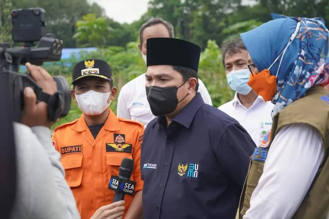 Erick Thohir Untuk Relokasi Korban Bencana Tak Dihambat Birokrasi